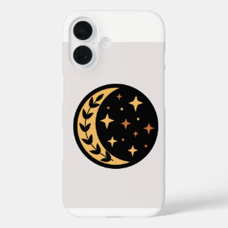Star- und Mondzirkel iPhone 16 Hülle