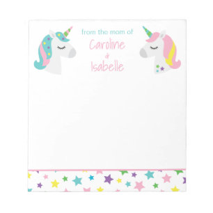 Star Unicorn Personalisiert Notepad Notizblock