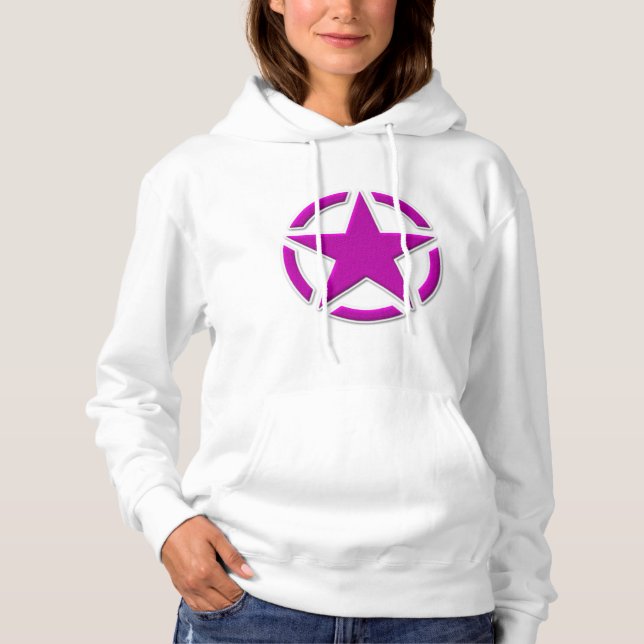 Star Vintag Patch Style Hoodie (Vorderseite)