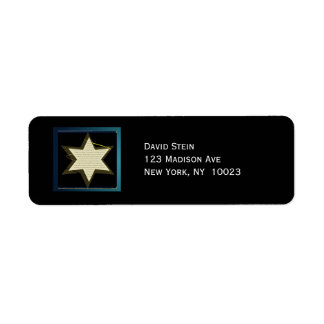 Star von David-Akzent-Adressetiketten