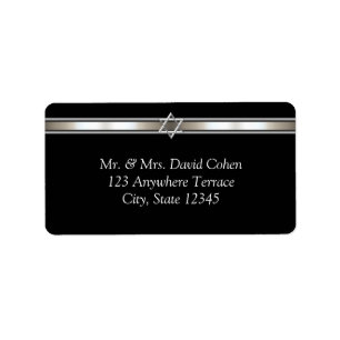 Star von David Black Address Labels Adressaufkleber