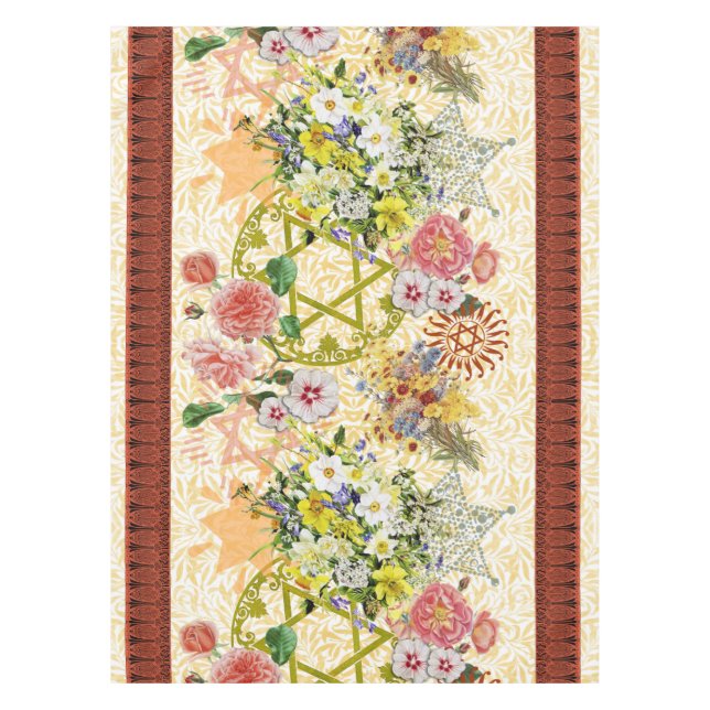 Star von David Blume Border Tischdecke (Vorderseite)