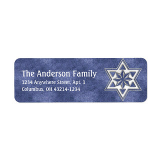 Star von David Chanukah Address Labels d12