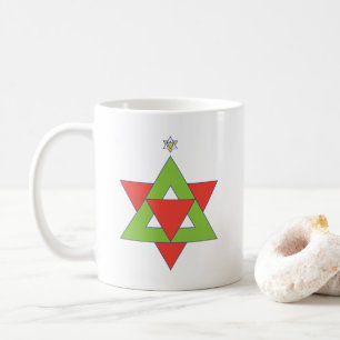 Star von David Christmas Tree Kaffeetasse