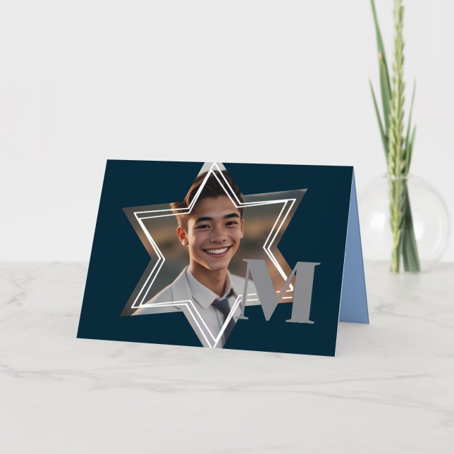 Star von David Foto Frame Danke Monogram (Vorderseite)
