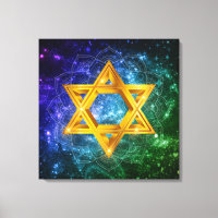 Star von David Galaxy - Magen David Stretched