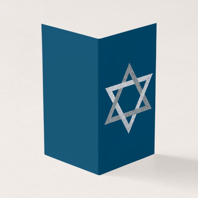 Star von David Hanukkah Glitzer 25pk Cards (Vorderseite)