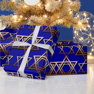 Star von David Hanukkah Wrapping Paper Geschenkpapier