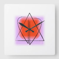 Star von David/Heart Wall Clock