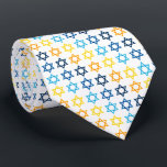 Star von David Jewish Colorful Krawatte<br><div class="desc">Happy Hanukkah Star von David Pattern</div>