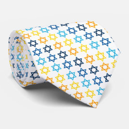 Star von David Jewish Colorful Krawatte