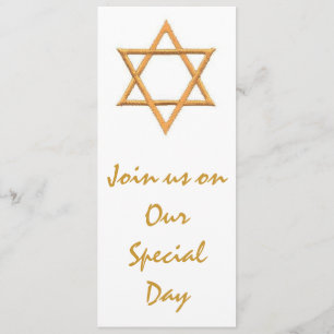 Star von David Jewish Wedding Einladung