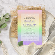 Star von David Pastel Ombre Bat Mitzvah