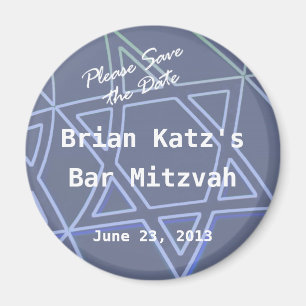 Star von David Round Magnet