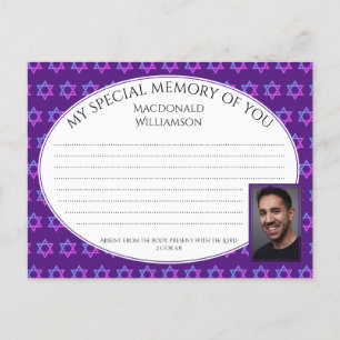 Star von David SHARE A MEMORY Foto Card Postkarte