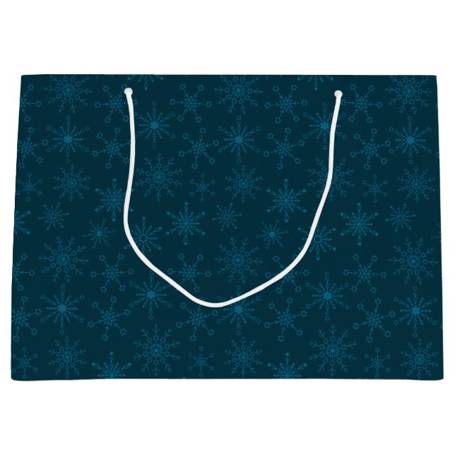 Star von David Snowflakes Große Geschenktüte (Vorderseite)