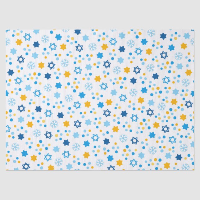 Star von David Snowflakes Seidenpapier (Vorderseite)