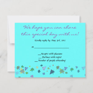 Star von David Wedding Einladung Bar Mitzvah Reply