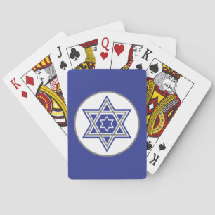 Star von David White auf Blue Background Spielkarten
