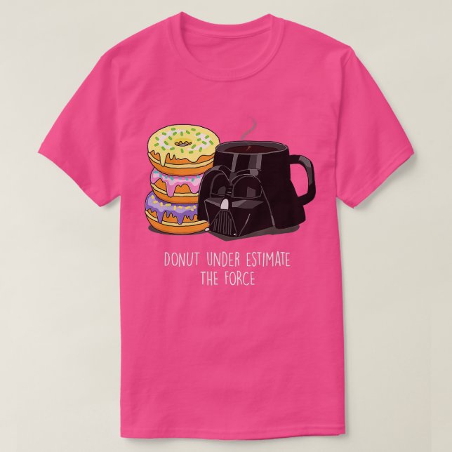 Star Wars Darth Vader Kaffee und Donuts T-Shirt (Design vorne)