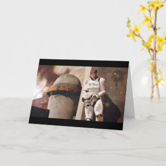 Star Wars inspirierte Grußkarte zur Motivation Karte
