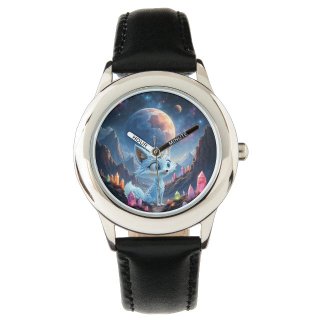 Star Whisper Fox – Keeper of Crystal Light.  Armbanduhr (Vorderseite)