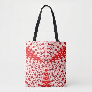 Star White und Red Goemetric Form Kaleidoscope.jp