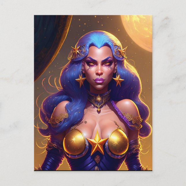 Star Witch Postkarte (Vorderseite)