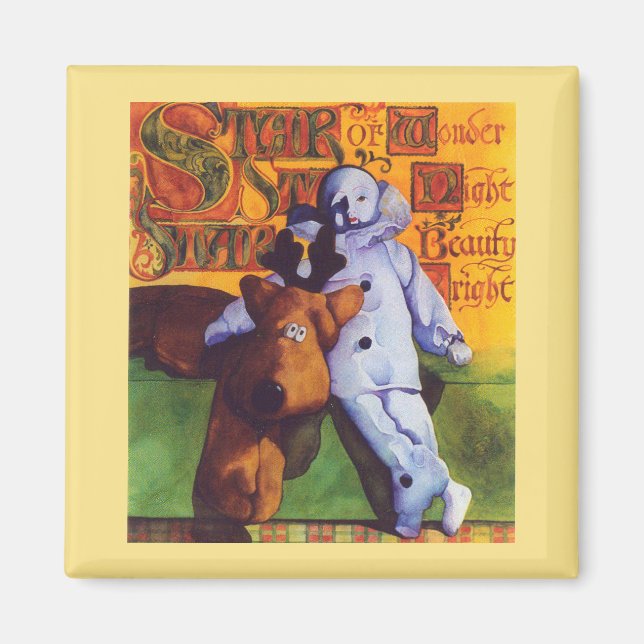 STAR WONDER Square Magnet / Gold (Vorne)