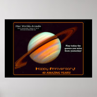 Star Worlds Arcade 40-jähriges Retro