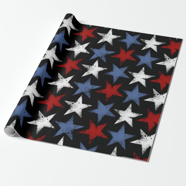 Star Wrapping Papier Geschenkpapier (Ungerollt)