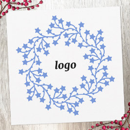 Star Wreath-Logo-Geschäft Feiertagskarte