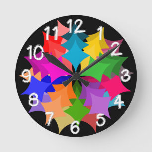 Star Wreath Runde Wanduhr