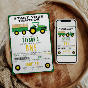 Star Your Traktor 1. Geburtstag   Landwirtschaftst Einladung