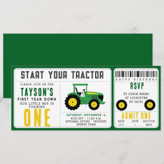 Star Your Traktor 1. Geburtstag | Landwirtschaftst Einladung