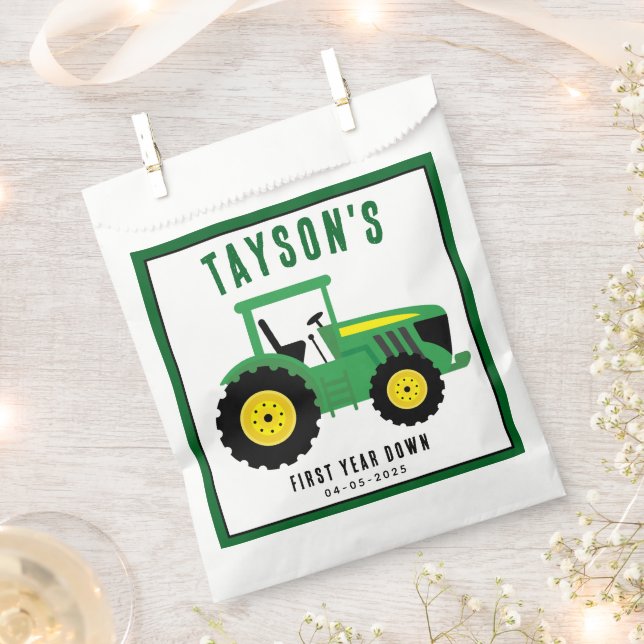 Star Your Traktor 1. Geburtstag | Landwirtschaftst Geschenktütchen (Ausgeschnitten)