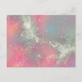 Starbabe Nebula Pastel Postkarte