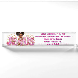 StarBerry™ "JESUS" Schrift-Tisch-Platte Namensplakette