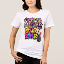 StarBerry™ So Demure Regenbogen-Graffiti-T-Shirt