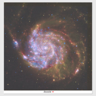 Starbirth im Pinwheel: M101 Galaxy Aufkleber