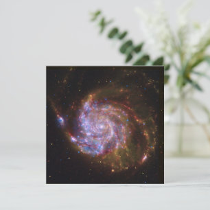 Starbirth im Pinwheel: M101 Galaxy Feiertagskarte
