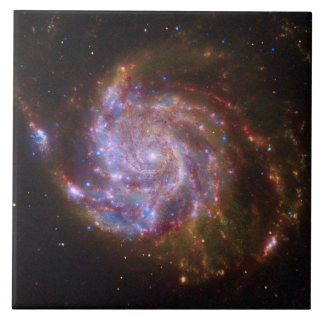 Starbirth im Pinwheel: M101 Galaxy Fliese (Vorderseite)