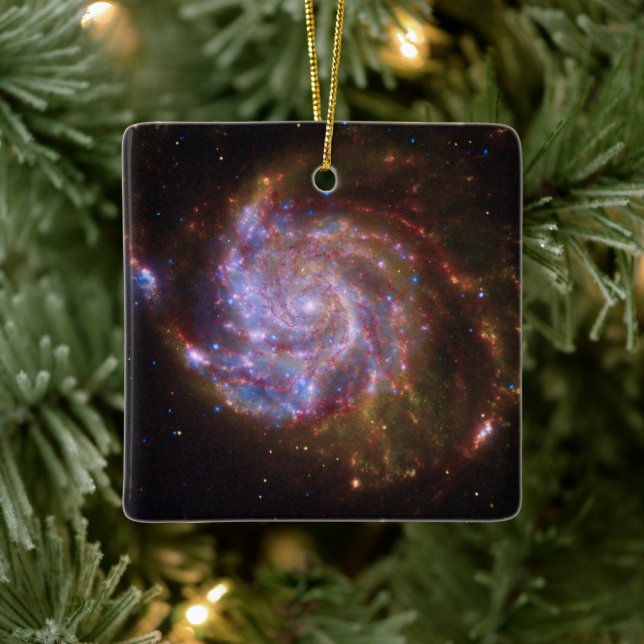 Starbirth im Pinwheel: M101 Galaxy Keramikornament (Baum)
