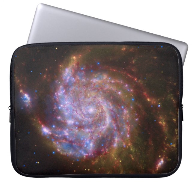 Starbirth im Pinwheel: M101 Galaxy Laptopschutzhülle (Vorderseite)