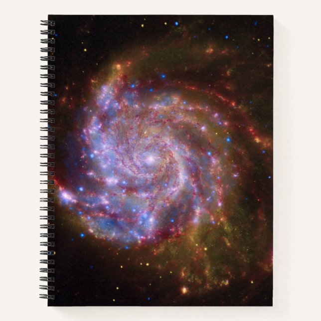 Starbirth im Pinwheel: M101 Galaxy Notizbuch (Vorderseite)