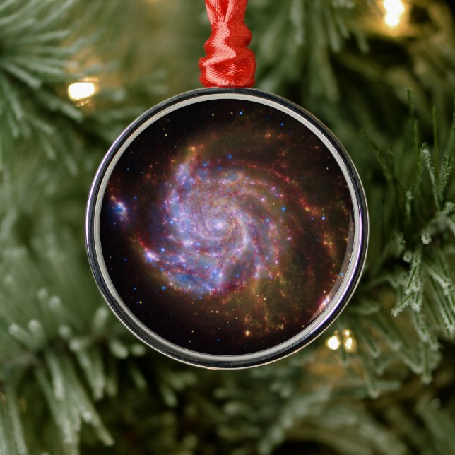 Starbirth im Pinwheel: M101 Galaxy Ornament Aus Metall (Baum)