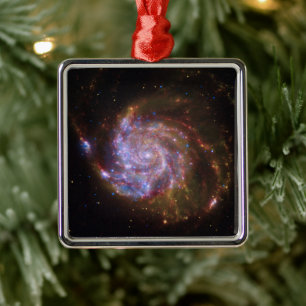 Starbirth im Pinwheel: M101 Galaxy Ornament Aus Metall