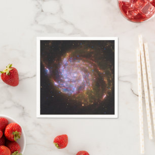 Starbirth im Pinwheel: M101 Galaxy Serviette