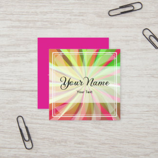 Starburst Color Business Card Quadratische Visitenkarte