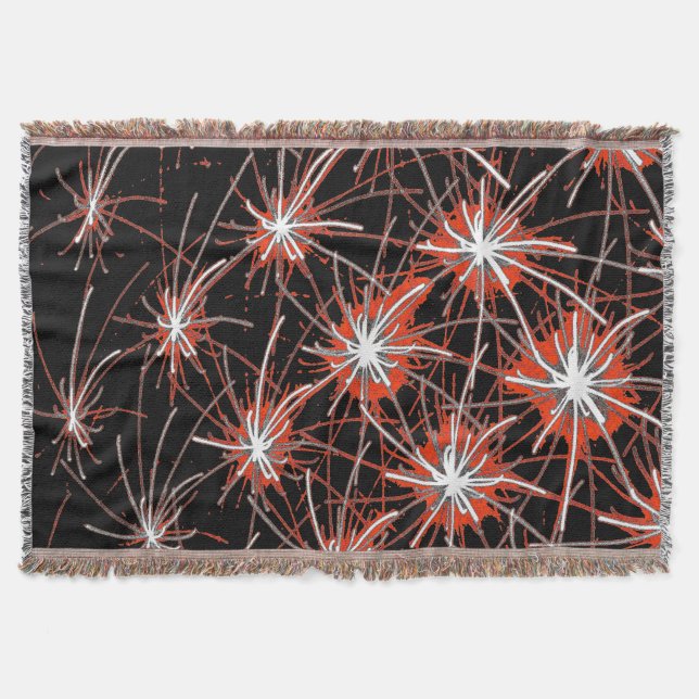 Starburst Network – Premium Woven Blanket Decke (Vorderseite)